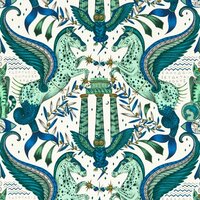 Clarke &amp; Clarke Emma Shipley Mythica Wallcoverings W0215/01 Grijs
