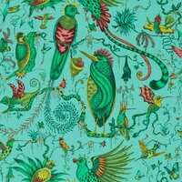 Clarke &amp; Clarke Emma Shipley Mythica Wallcoverings W0217/01 Blauw
