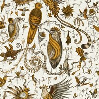 Clarke &amp; Clarke Emma Shipley Mythica Wallcoverings W0217/02 Geel