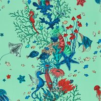 Clarke &amp; Clarke Emma Shipley Mythica Wallcoverings W0218/01 Groen