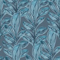 Noordwand Hohenberger Line &amp; Leaf 65798 Blauw