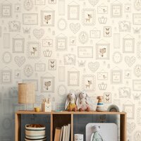 AS Creation Kids Studio 36991-4 / 369914 Wit / Grijs / Beige