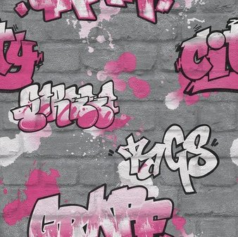 Kids Club 237818 Graffiti behang