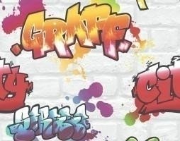 Graffiti behang 272901