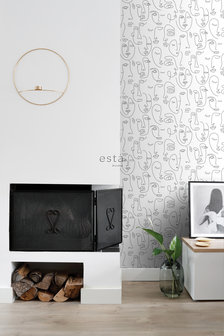 Esta Home Black &amp; White 139145 (*Gratis Lijm Actie) - Zwart Wit