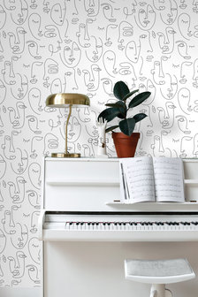 Esta Home Black &amp; White 139145 (*Gratis Lijm Actie) - Zwart Wit