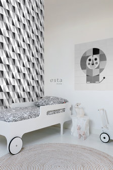 Esta Home Black &amp; White 139121 (*Gratis Lijm Actie) - Zwart Wit