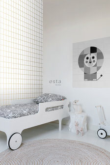 Esta Home Black &amp; White 139131 (With a splash of gold) (*Gratis Lijm Actie) - Wit - Goud