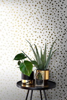 Esta Home Black &amp; White 139133 (With a splash of gold) (*Gratis Lijm Actie) - Wit - Goud