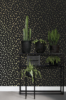 Esta Home Black &amp; White 139134 (With a splash of gold) (*Gratis Lijm Actie) - Zwart - Goud