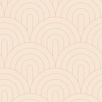 Esta Art Deco 139216 (*Gratis Lijm Actie) - Roze - Oranje