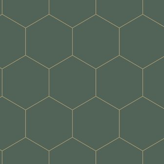 Esta Art Deco 139228 (*Gratis Lijm Actie) - Groen - Goud