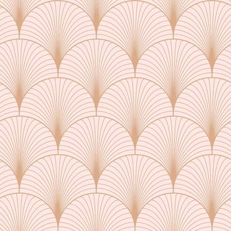 Esta Art Deco 139229 (*Gratis Lijm Actie) - Roze - Goud