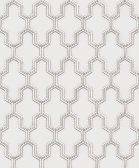 Dutch Wallcoverings Wall Fabric geometric silver  WF121021