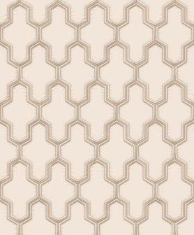 Dutch Wallcoverings Wall Fabric geometric cream  WF121022