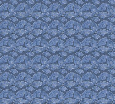 AS Creation Karl Lagerfeld Fan 37847-4 - 378474 - Blauw / Wit