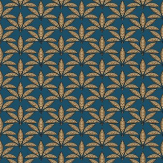 Noordwand Flora 18513 Blauw - Metallic