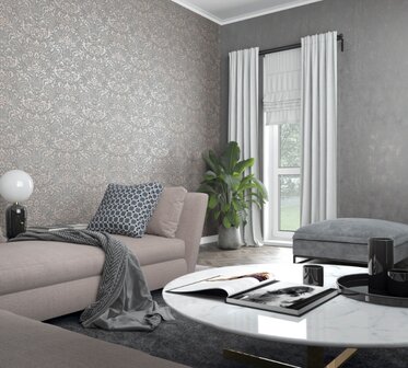 Noordwand Assorti 2024 -  32614 Grijs - Roze - Metallic - The New Textures Book