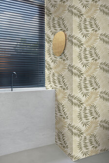 Dutch Wallcoverings Asperia A56202 beige - groen