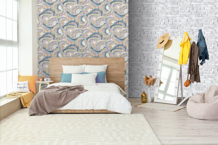 Dutch Wallcoverings Pop M454-01 blw