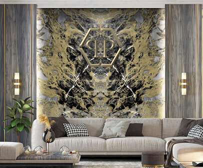 Dutch Wall Decor Philipp Plein Z80067 Goud / Zwart