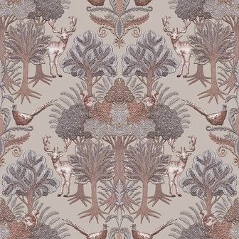 Dutch Wallcoverings Tapestry TP422302 Nordic Deer Forest Taupe