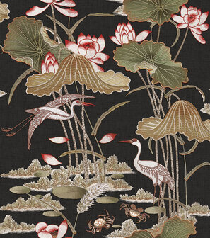 Dutch Wallcoverings Tapestry TP422706 Lotus Pond Chocolate