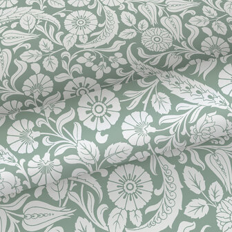 Esta Home Vintage Flowers groen 139329 (*Gratis Lijm Actie) - Groen