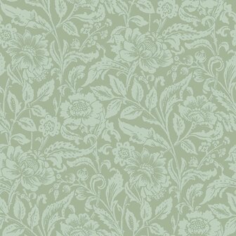 Esta Home Vintage Flowers groen 139428 (*Gratis Lijm Actie) - Groen