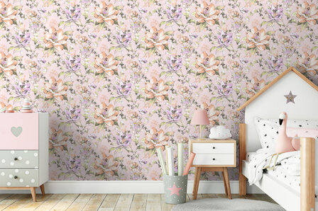 Dutch Wallcoverings Dream Catcher Floral Fairies Roze 13211