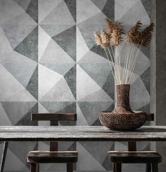 AS Creation The Wall Blauw - 38281-1 - 382811 - Blauw / Grijs