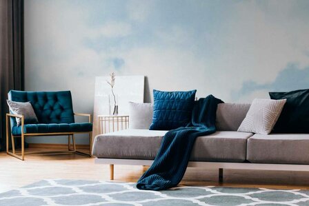 AS Creation The Wall Blauw - 38228-1 - 382281 - Blauw / Wit