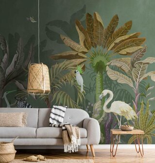 AS Creation The Wall Groen - 38237-1 - 382371 - Groen / Wit