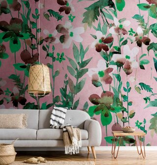 AS Creation The Wall Groen - 38273-1 - 382731 - Groen / Roze