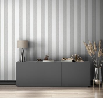Noordwand Shades Iconic 34408 Wit - Grijs