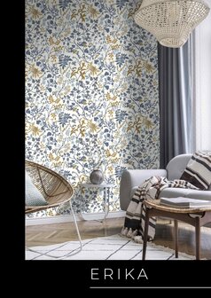 Rasch Symphony - 868500 Bruin / Blauw