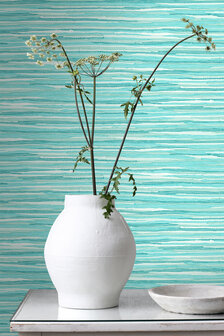 Esta Home Geweven Motief 148621 (*Gratis Lijm) Turquoise