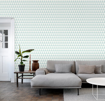 Esta Home Grafisch 148669 (*Gratis Lijm) Wit Turquoise