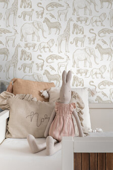 Esta Home Jungle 139690 (*Gratis Lijm) Wit Beige