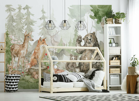 Walltastic Dierenbos Forest Friends 46894-6P