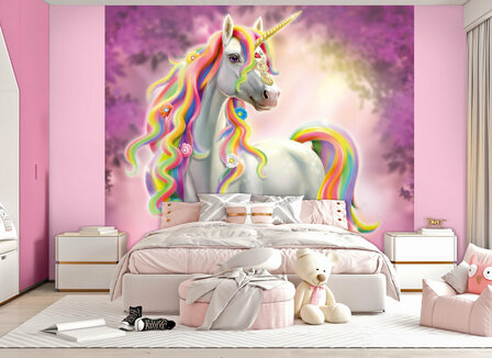 Walltastic Wall Mural Forest Unicorn 47013-6P