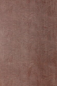 Casamance Nature Pr&eacute;cieuse - Textures (Met Gratis Lijm*) 76543772 - Rood / Metallic Goud