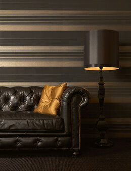 Origin Wallcoverings Beaumont (Met Gratis Lijm!) 346227 - Zwart / Geel