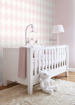 Origin Wallcoverings Precious (Met Gratis Lijm!) 347694 - Wit / Roze