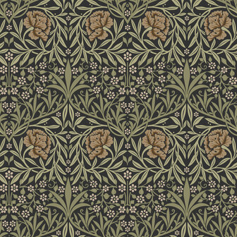 Dutch First Class Hidden Treasures 2 82048 - Zwart / groen Behang