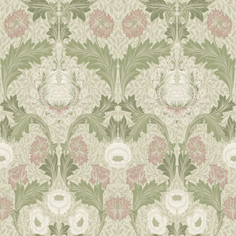Dutch First Class Hidden Treasures 2 82057 - Groen / wit / roze Behang
