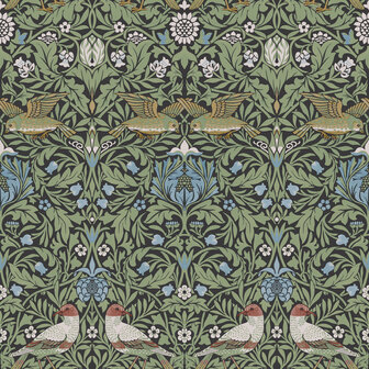 Dutch First Class Hidden Treasures 2 82062 - Groen / blauw Behang