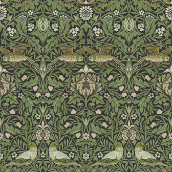 Dutch First Class Hidden Treasures 2 82063 - Zwart / groen Behang