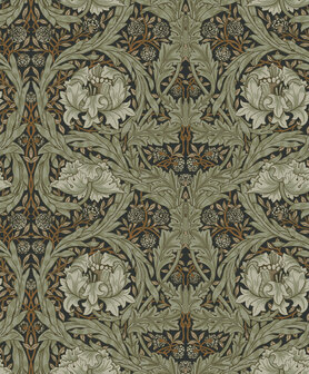 Dutch First Class Hidden Treasures 2 82073 - Zwart / groen Behang