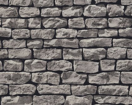 AS Creation Wood&#039;n Stone 9079-29 Steenstructuur Behang